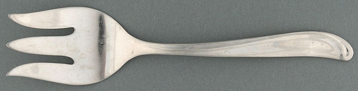 Sea Isle (Stainless) Medium Solid Cold Meat Serving Fork by International Silver-1