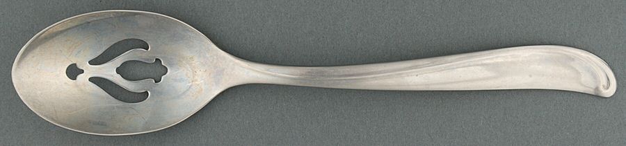 Sea Isle (Stainless) Pierced Tablespoon (Serving Spoon) by International Silver-1