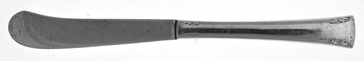 Serenity (Sterling, 1940) Hollow Handle Paddle Butter Spreader (Solid) by International Silver-1