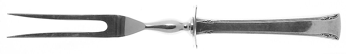 Serenity (Sterling, 1940) Small Steak Carving Fork with Stainless Prongs by International Silver-1