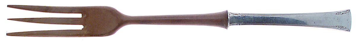 Serenity (Sterling, 1940) Salad Serving Fork Wooden Prongs by International Silver-1