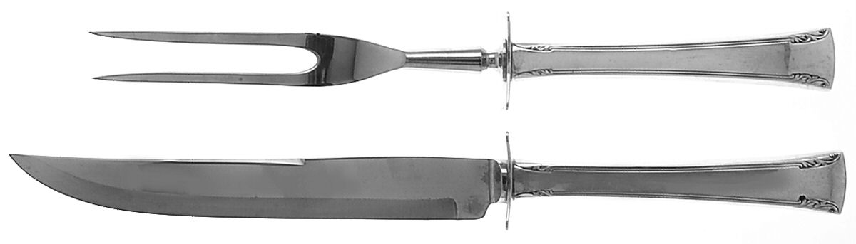 Serenity (Sterling, 1940) Small Stainless Blade 2-Piece Steak Carving Set by International Silver-1