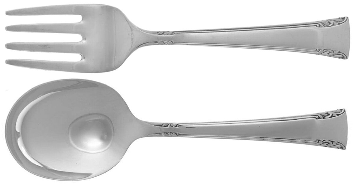Serenity (Sterling, 1940) 2 Pc Baby Set (BF, BS) by International Silver-1