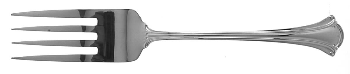 Serenity (Silverplate, 1985) Large Solid Cold Meat Serving Fork by International Silver-1