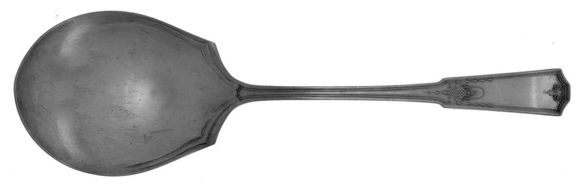 Shakespear (Silverplate, 1924) Solid Smooth Casserole Spoon by International Silver-1