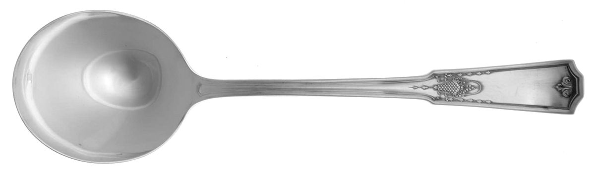 Shakespear (Silverplate, 1924) Round Bowl Soup Spoon (Gumbo) by International Silver-1
