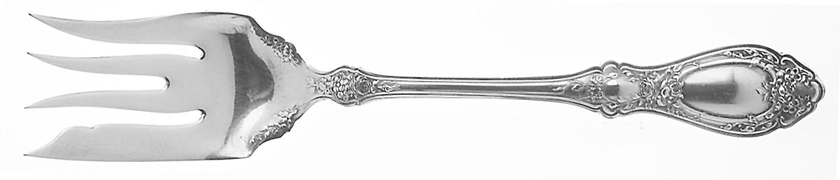 Sharon (Silverplate, 1910) Large Chipped Beef Fork by International Silver-1