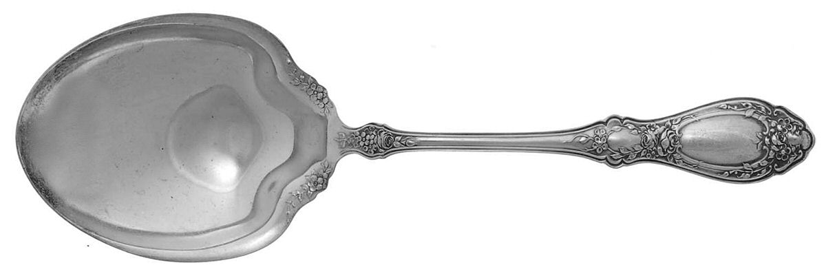 Sharon (Silverplate, 1910) Solid Smooth Berry/Casserole Spoon by International Silver-1