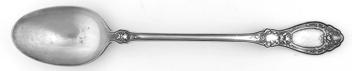 Sharon (Silverplate, 1910) Large Solid Dressing Spoon with Button by International Silver-1