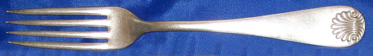 Shell (Silverplate, 1890) Fork by International Silver-1