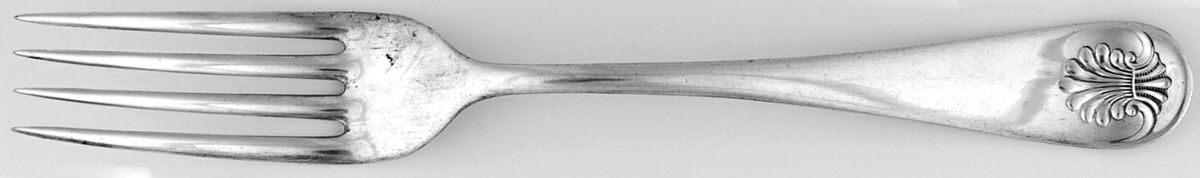 Shell (Silverplate, 1890) Fork by International Silver-1