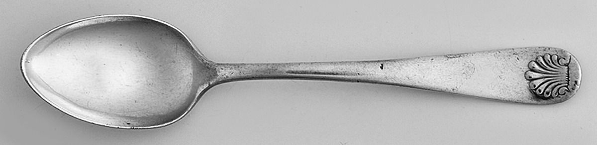Shell (Silverplate, 1890) Demitasse Spoon by International Silver-1