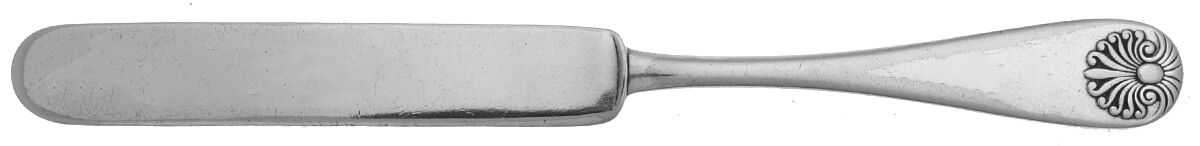 Shell (Silverplate, 1860) Youth Knife, Solid Piece by International Silver-1