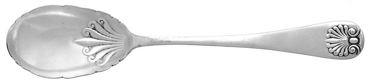 Shell (Silverplate, 1860) Sugar Shell Spoon by International Silver-1
