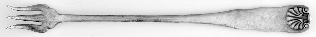 Shell (Silverplate 1886) Cocktail/Seafood Fork by International Silver-1
