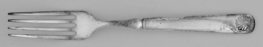 Shell (Silverplate, 1892) Fork by International Silver-1