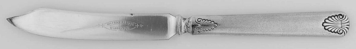 Shell (Silverplate, 1892) Individual Solid Fruit Knife by International Silver-1