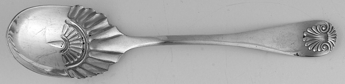 Shell (Silverplate, 1892) Sugar Shell Spoon by International Silver-1