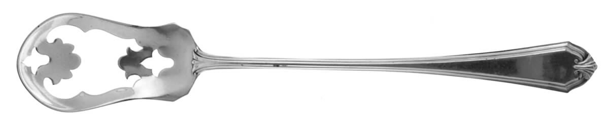Shirley (Sterling, 1910) Pierced Bowl Short Handle Olive Spoon by International Silver-1