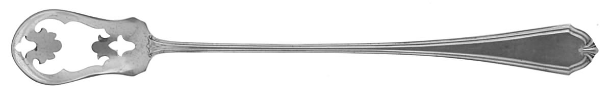 Shirley (Sterling, 1910) Pierced Bowl Long Handle Olive Spoon by International Silver-1