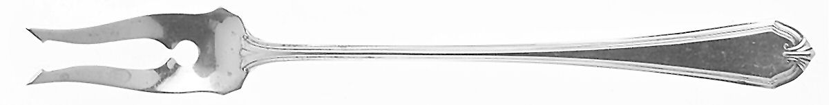 Shirley (Sterling, 1910) Short Handle Pickle/Olive Fork by International Silver-1
