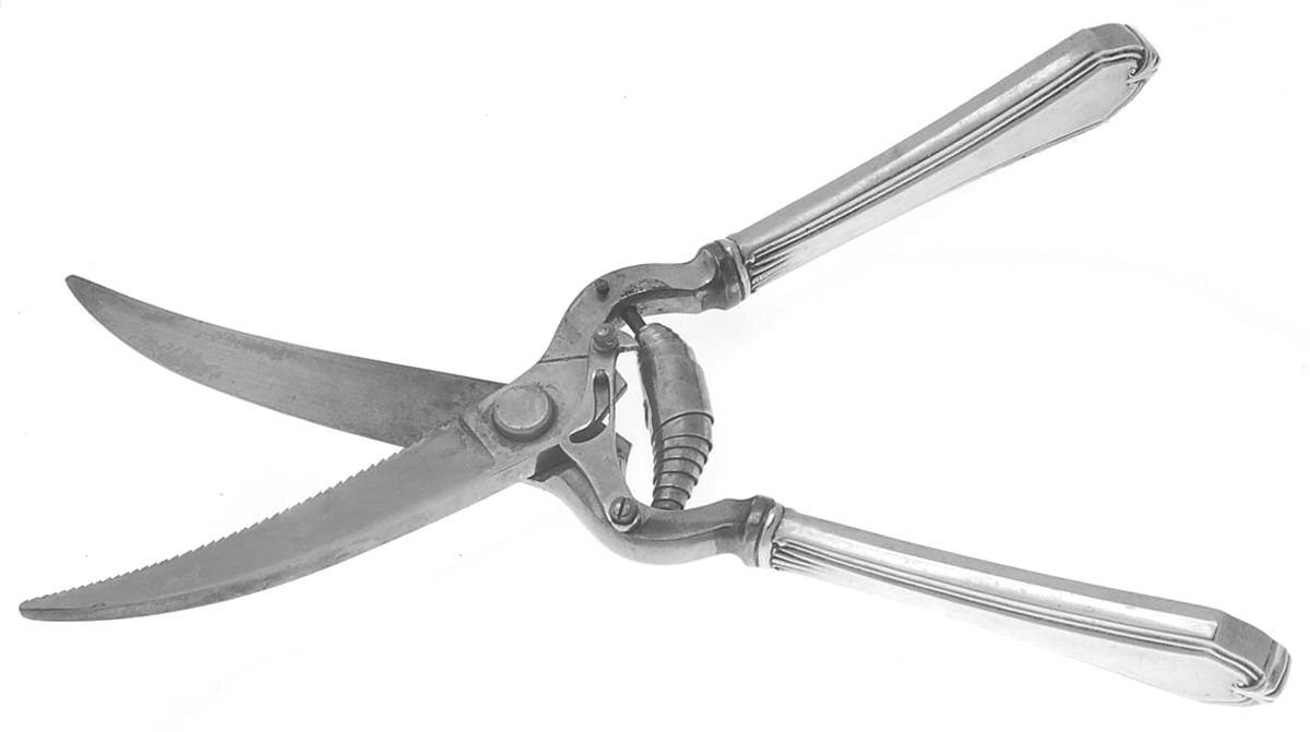 Shirley (Sterling, 1910) Poultry Shears with Stainless Blades by International Silver-1
