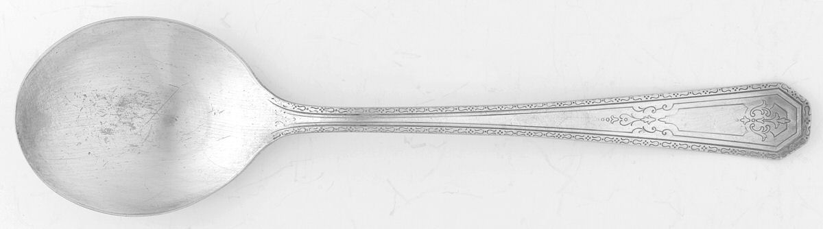 Silver Anniversary (Silverplate, 1927) Round Bowl Soup Spoon (Gumbo) by International Silver-1