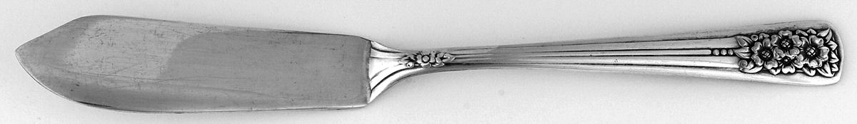 Silver Belle (Silverplate, 1940) Flat Handle Master Butter Knife by International Silver-1