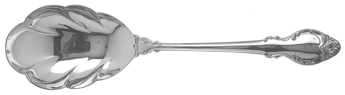 Silver Fashion (Silverplate, 1957) Solid Shell Casserole Spoon by International Silver-1