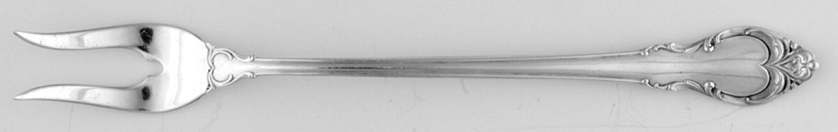 Silver Fashion (Silverplate, 1957) Short Handle Pickle/Olive Fork by International Silver-1