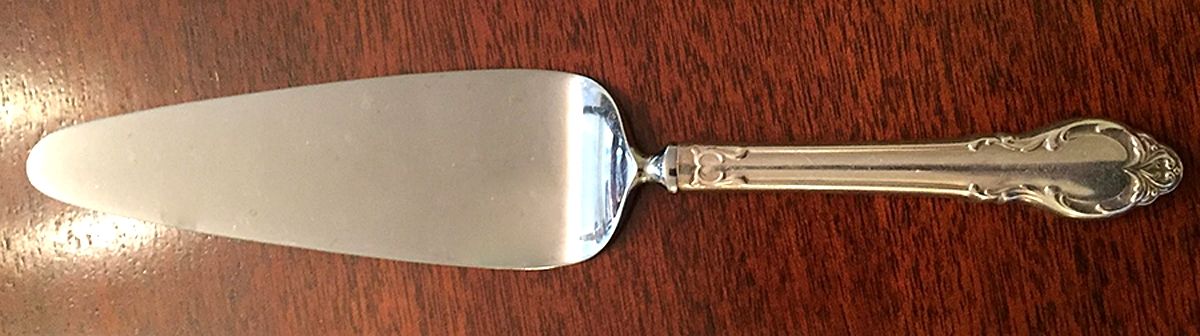 Silver Fashion (Silverplate, 1957) Pie & Cake Server with Stainless Blade by International Silver-1