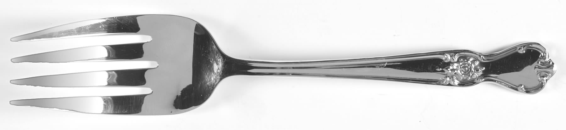Signature (Silverplate, 1960) Small Solid Cold Meat Serving Fork by International Silver-1