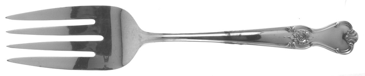 Signature (Silverplate, 1960) Medium Solid Cold Meat Serving Fork by International Silver-1