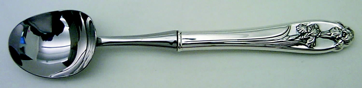 Silver Iris (Sterling, 1955) Ice Cream Scoop with Stainless Bowl by International Silver-1