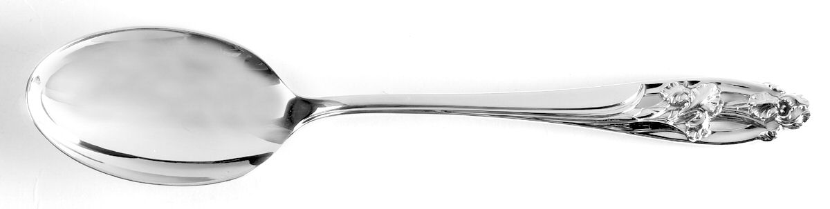 Silver Iris (Sterling, 1955) Tablespoon (Serving Spoon) by International Silver-1