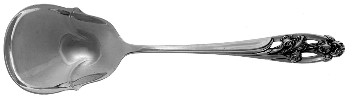 Silver Iris (Sterling, 1955) Sugar Spoon by International Silver-1