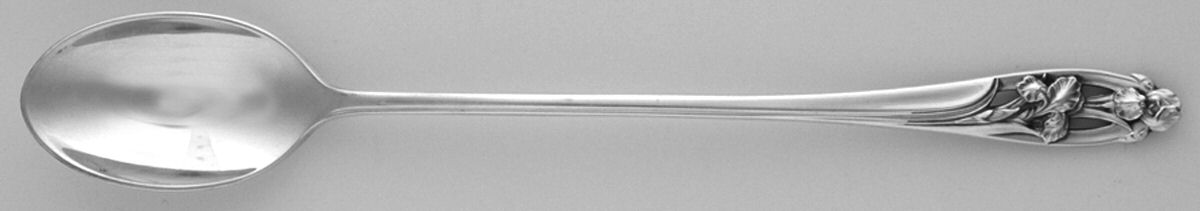 Silver Iris (Sterling, 1955) Iced Tea Spoon by International Silver-1