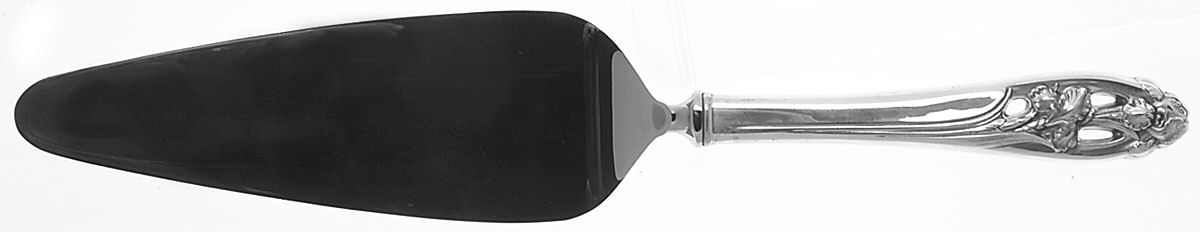 Silver Iris (Sterling, 1955) Pie Server with Stainless Blade by International Silver-1
