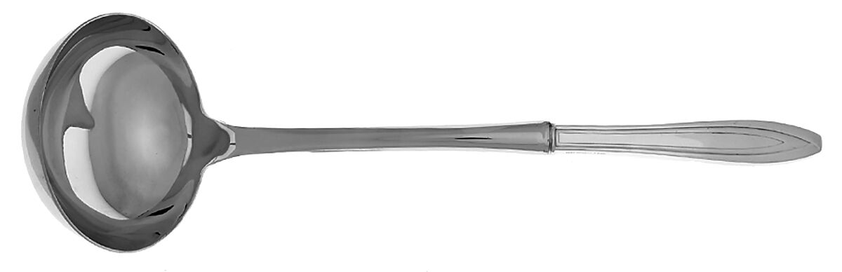 Silhouette (Silverplate, 1930) Soup Ladle with Stainless Bowl HC by International Silver-1