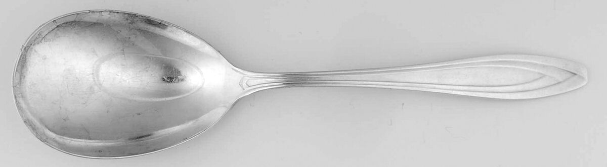 Silhouette (Silverplate, 1930) Solid Serving Spoon by International Silver-1