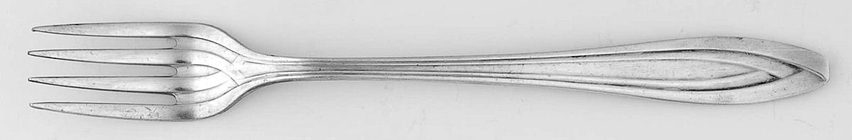 Silhouette (Silverplate, 1930) Grille Fork (Viande) by International Silver-1