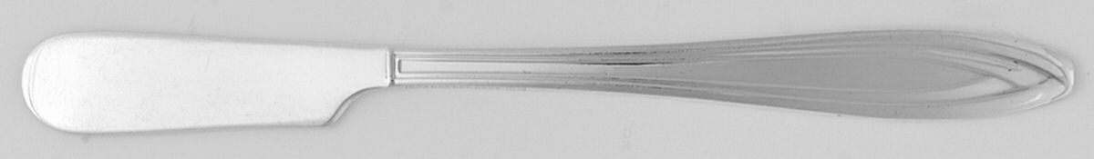Silhouette (Silverplate, 1930) Large Flat Handle Butter Spreader by International Silver-1