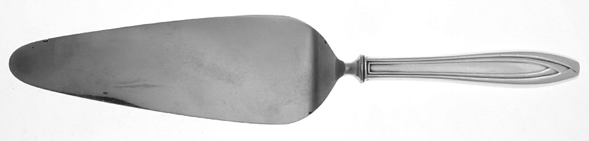 Silhouette (Silverplate, 1930) Pie Server with Stainless Blade by International Silver-1