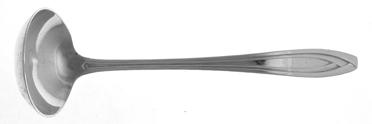 Silhouette (Silverplate, 1930) Solid Piece Cream Ladle by International Silver-1