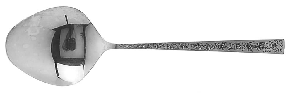 Silver Lace (Silverplate, 1968) Solid Smooth Casserole Spoon by International Silver-1