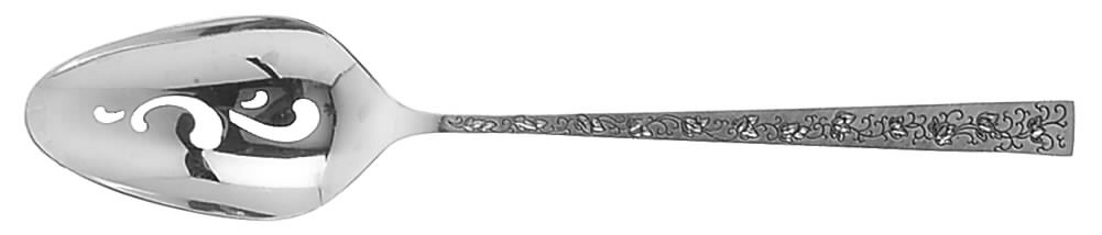 Silver Lace (Silverplate, 1968) Pierced Tablespoon (Serving Spoon) by International Silver-1