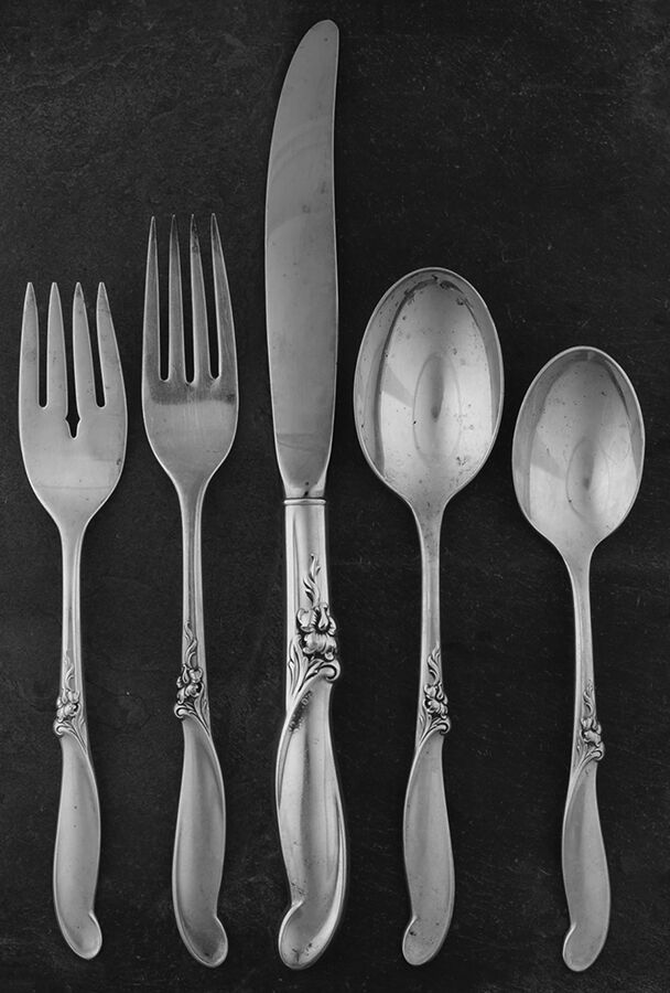 Silver Melody (Sterling, 1955) 40 Piece Estate Set by International Silver-1