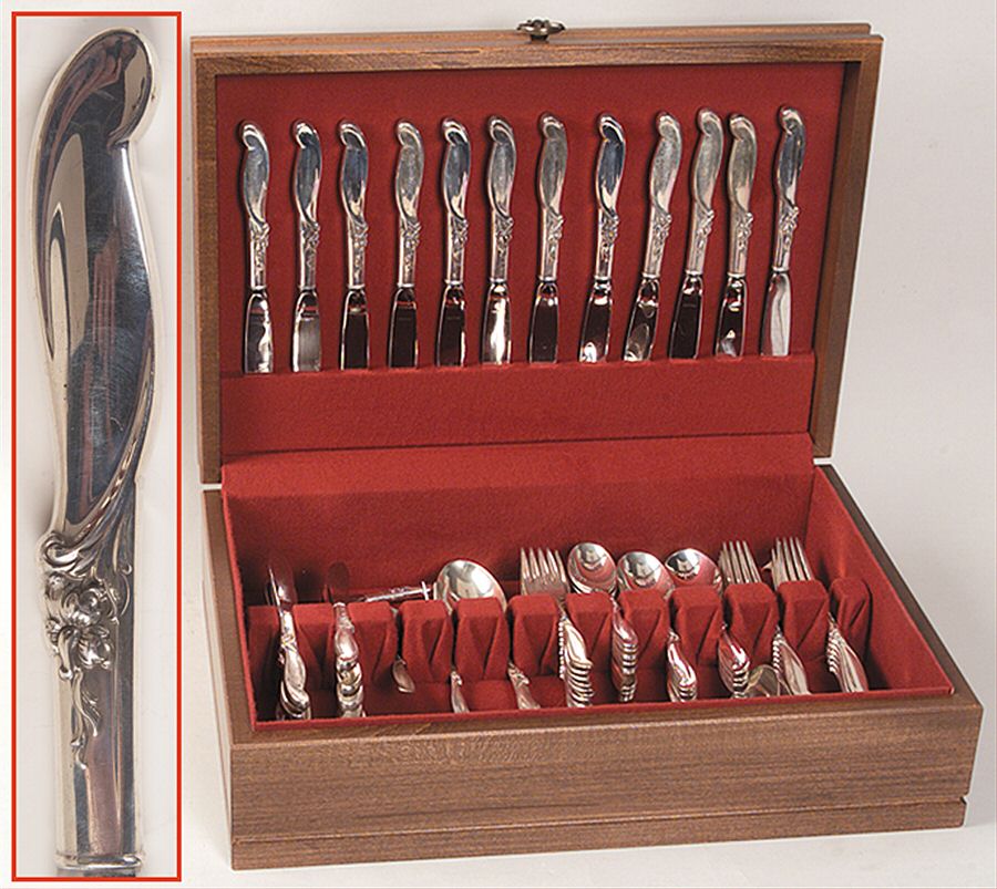 Silver Melody (Sterling, 1955) 78 Piece Set by International Silver-1