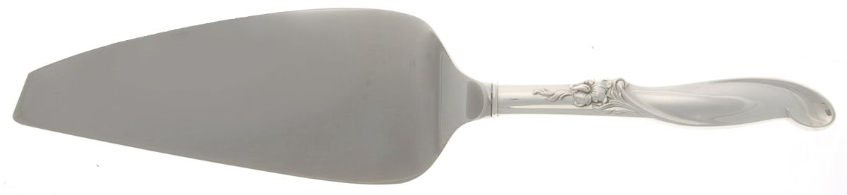 Silver Melody (Sterling, 1955) Pie & Cake Server with Stainless Blade by International Silver-1