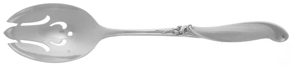 Silver Melody (Sterling, 1955) Pierced Tablespoon (Serving Spoon) by International Silver-1